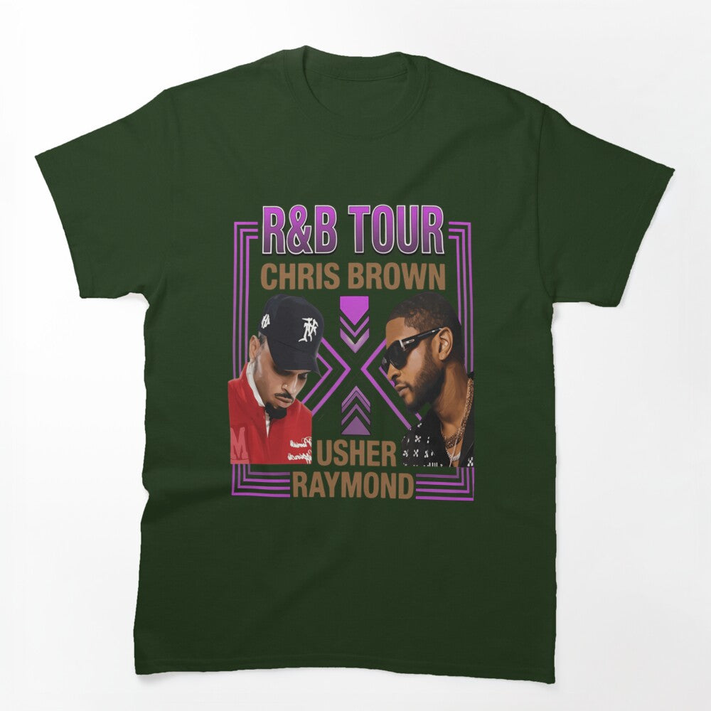 Chris Brown Usher R&B Tour 2026 Design Shirt