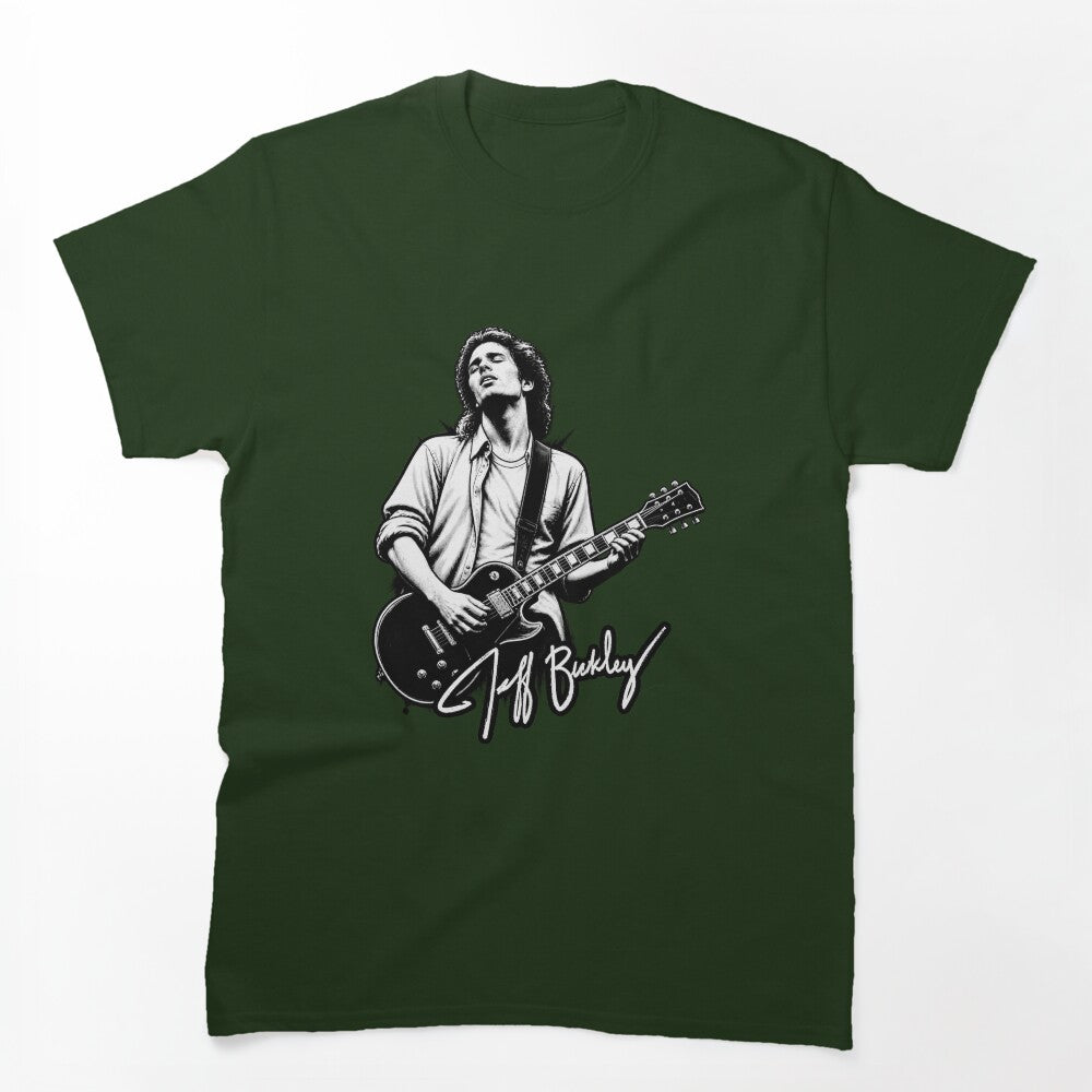 Jeff Buckley Tribute Design Featuring Iconic Musician Artwork Shirt