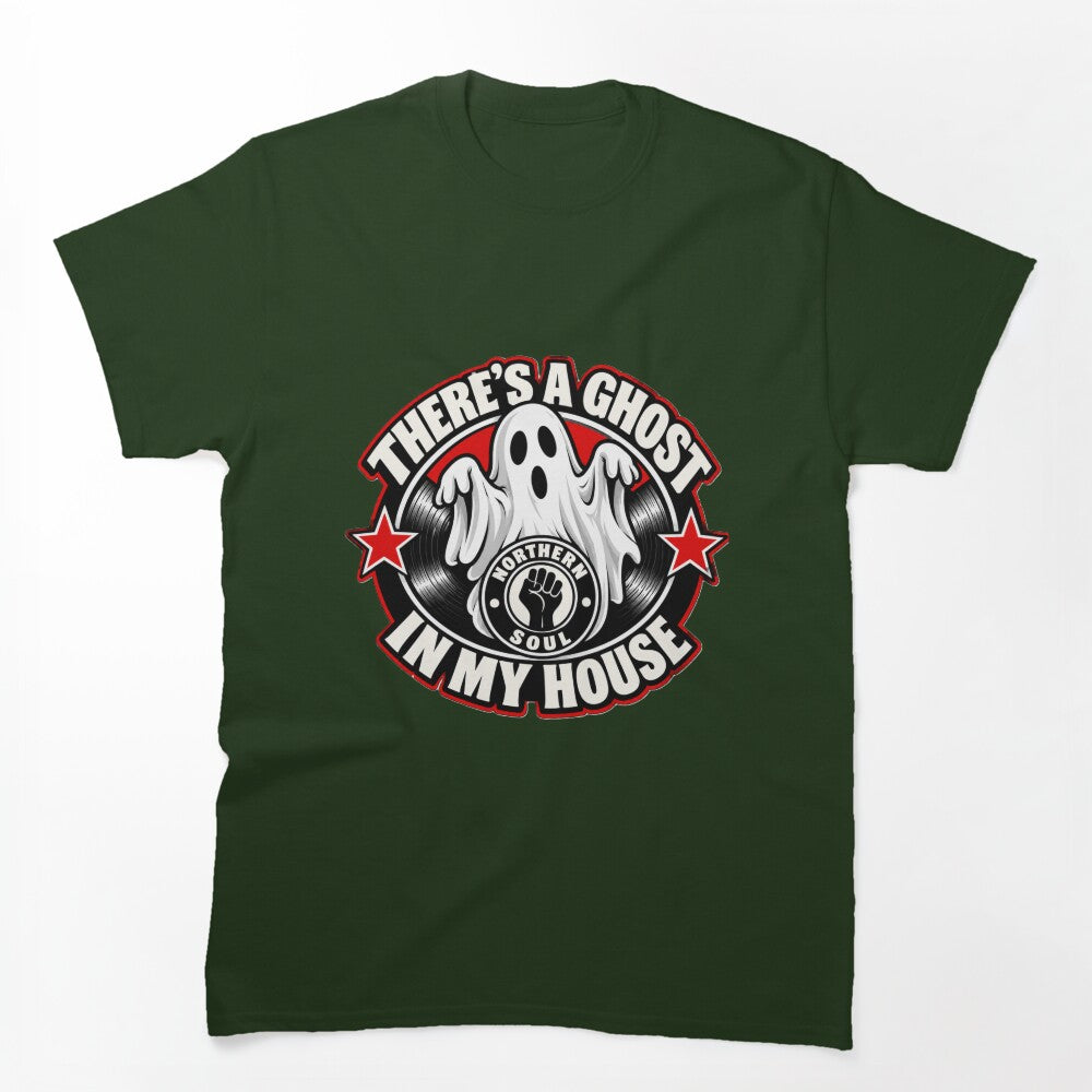 Ghost House Northern Soul Fist Vinyl Emblem Shirt