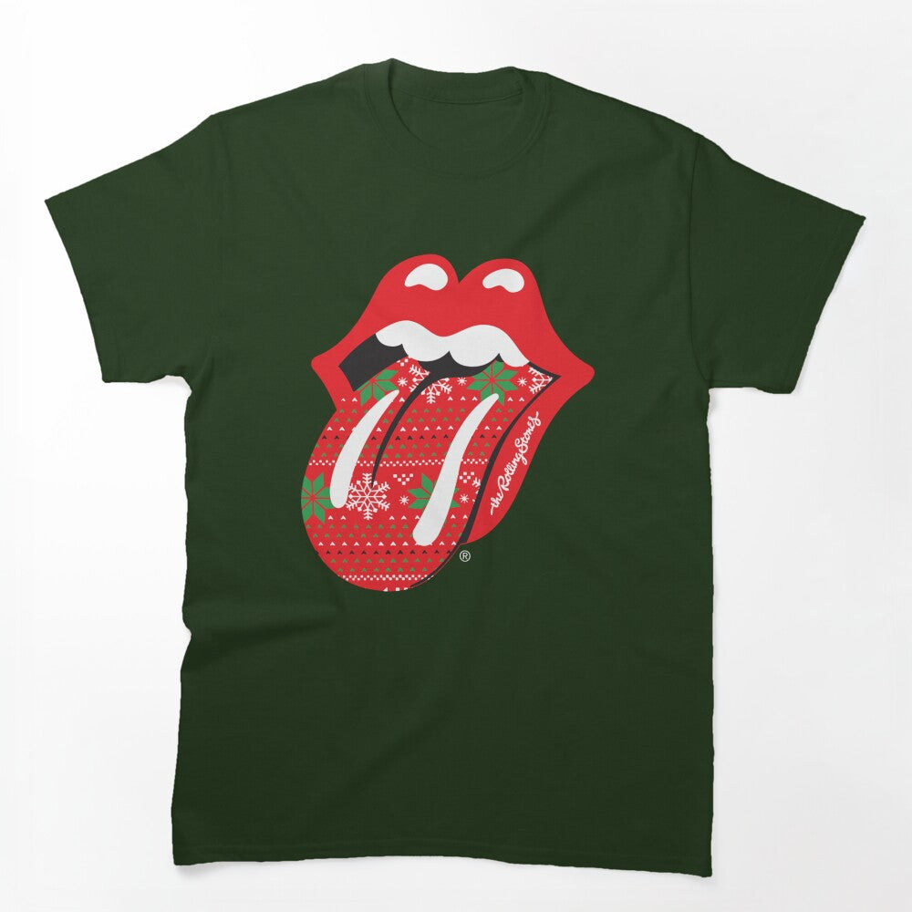 Stones Christmas Plaid Tongue Shirt