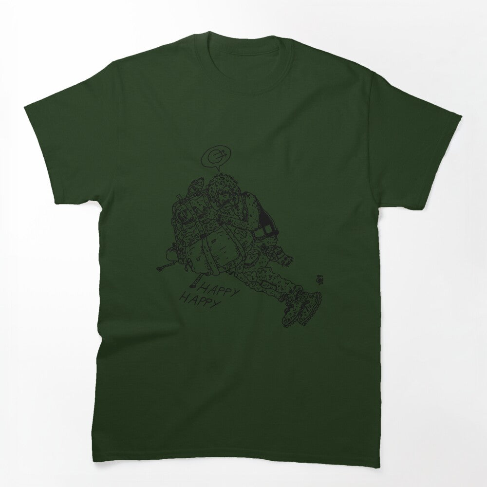 HappyHappy Self Titled Black Shirt