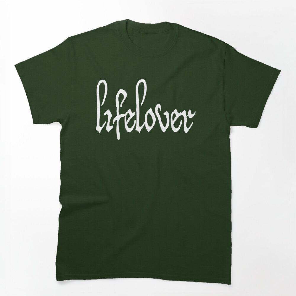Lifelover White Solid Logo Shirt