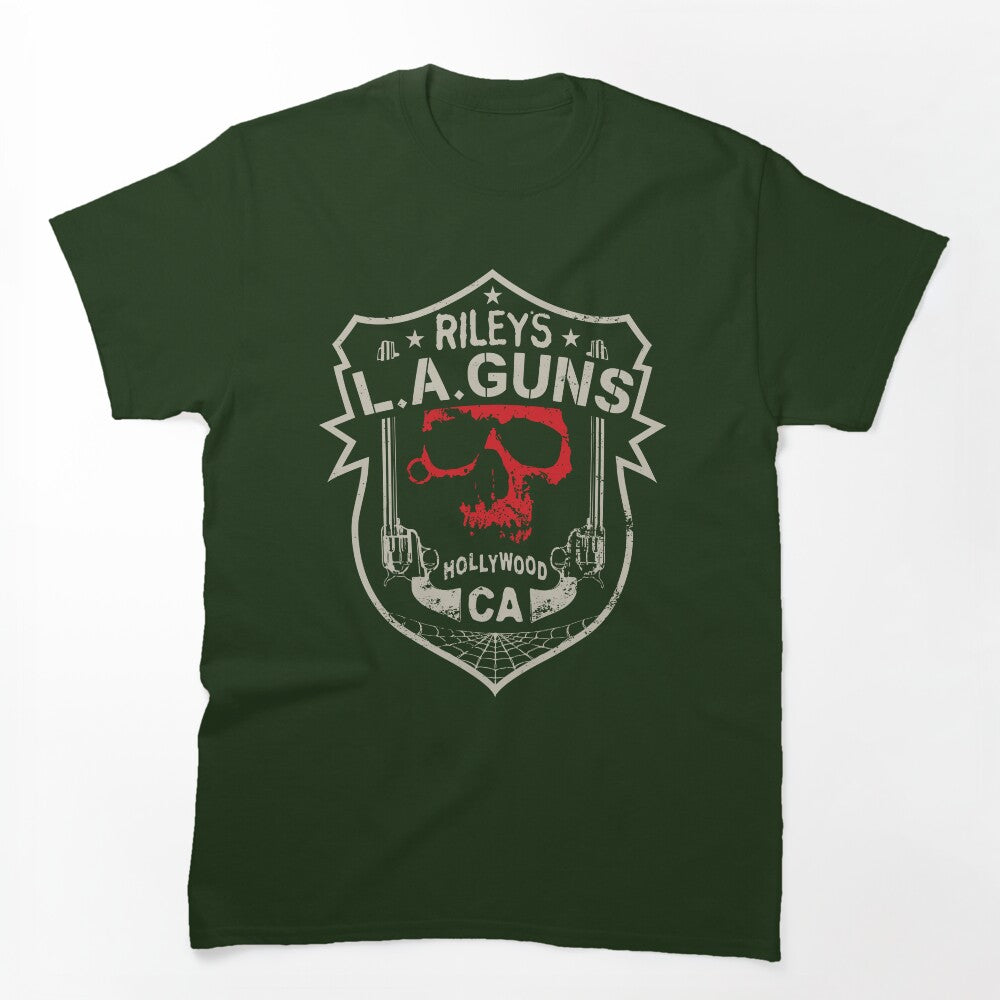 Riley's L A GUNS Official Logo Red Skull By TheKellyNickels Shirt