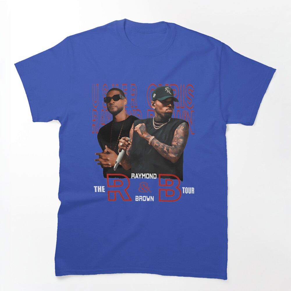 Usher And Chris Brown R&B Tour Inspired Graphic Design Shirt