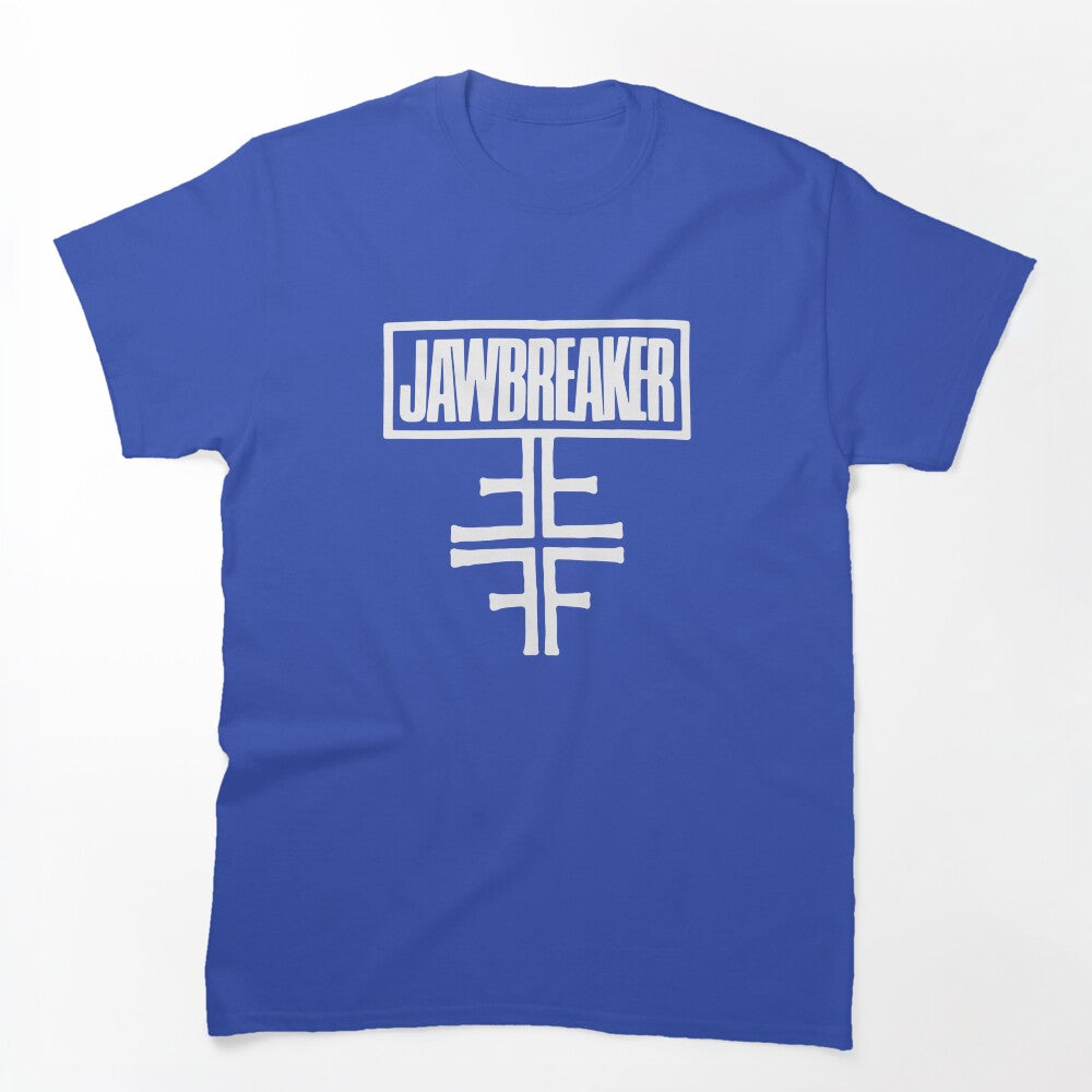 Jawbreaker Distressed White Logo Shirt