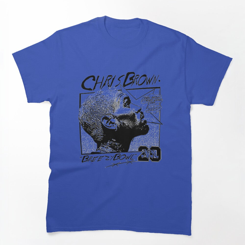 Breezy Bowl Cap Profile Chris Brown Portrait Design Shirt