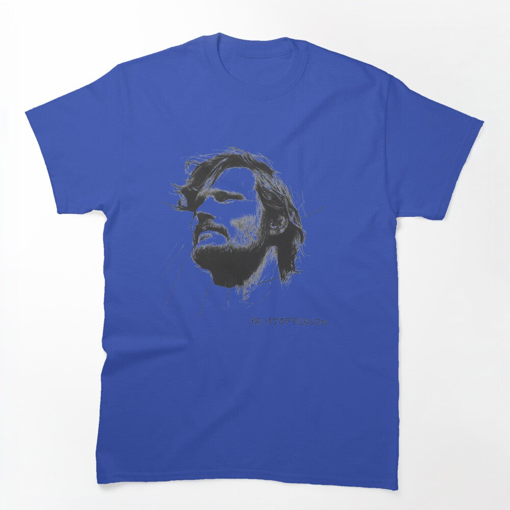 Bold Black And White Portrait Of Kristofferson Shirt
