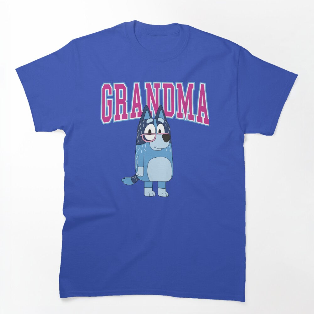 Grandma Blue Dog Cartoon Shirt
