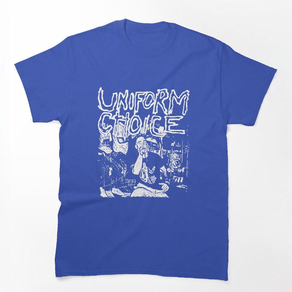 White Typography And Silhouette Melodic Hardcore Shirt