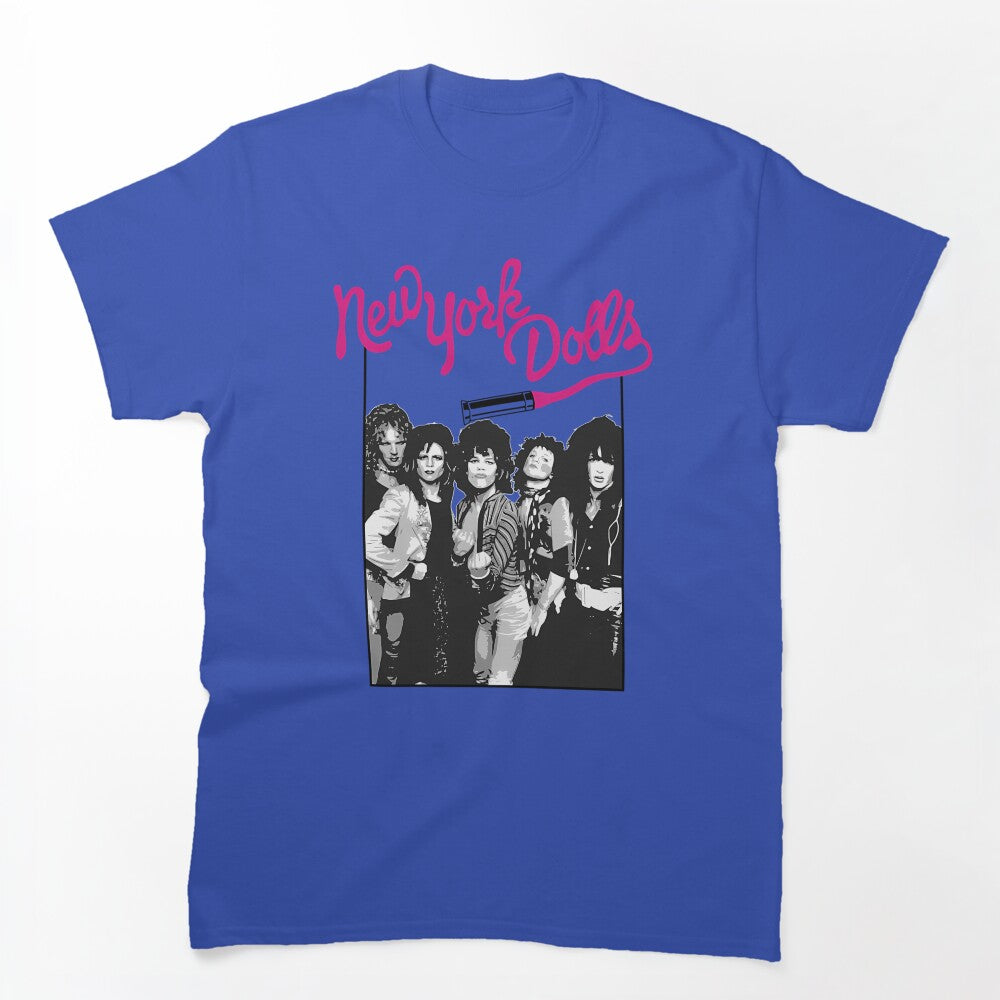 Portrait Under Hot Pink Script Shirt