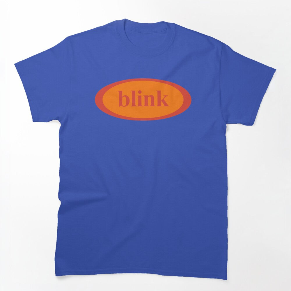 Vintage BLINK 182 Pre 182 Oval Logo Design - RedOrange Shirt