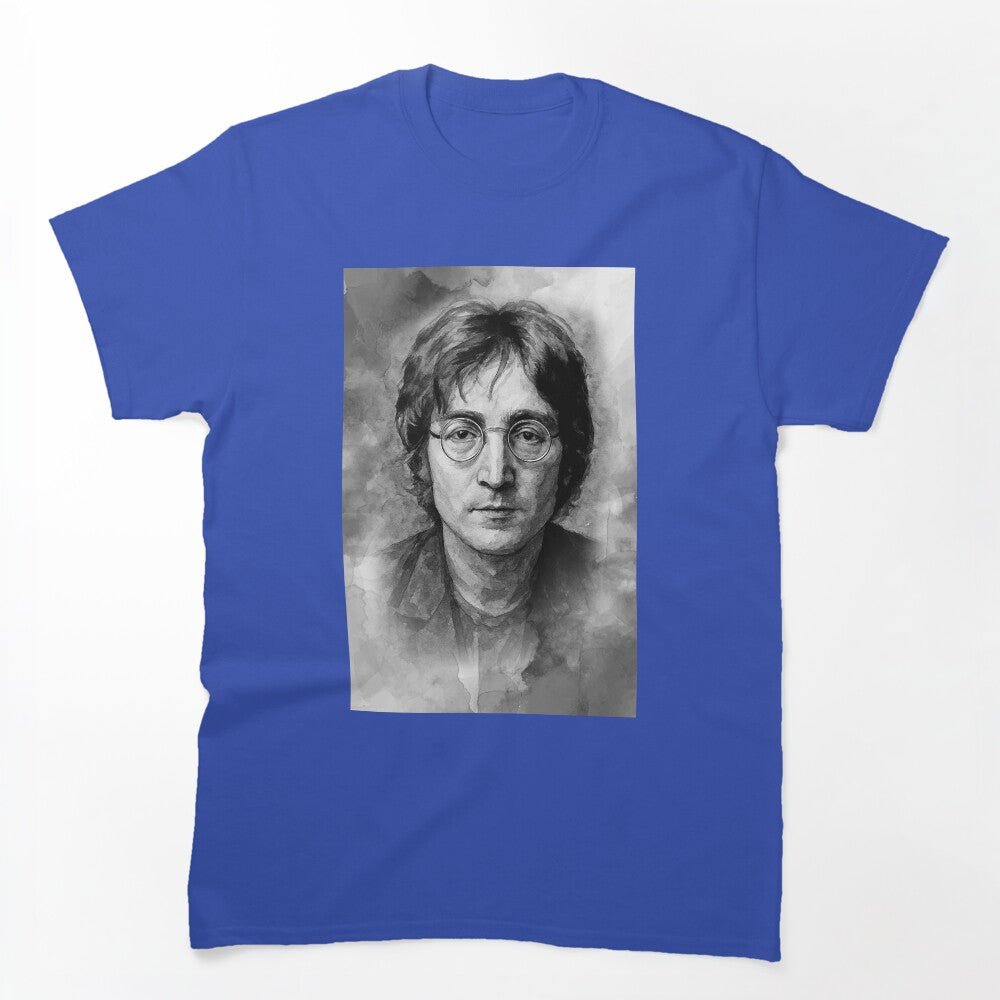 John Lennon Watercolour Portrait Iconic Beatles Art Print By Conor Shirt