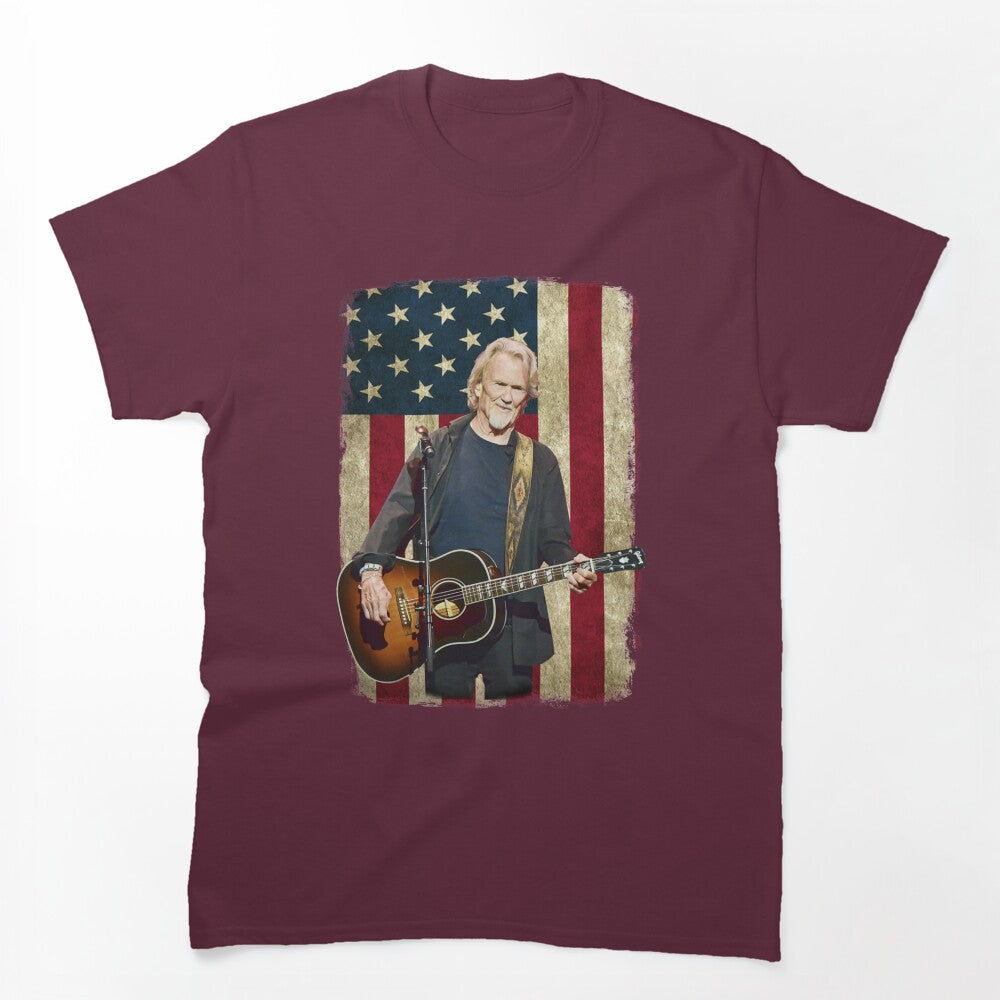 Vintage American Flag Kris Tofferson Legend Shirt
