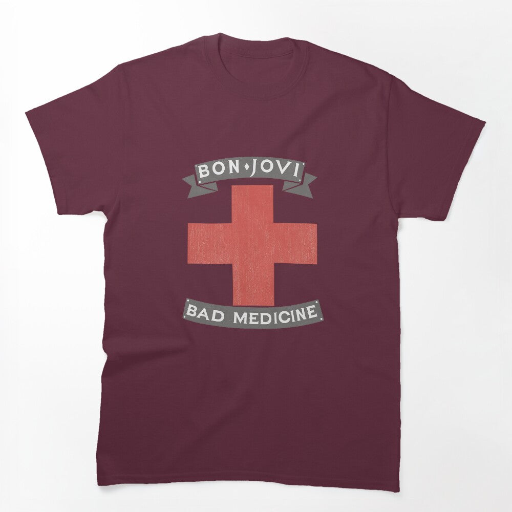 Bon Jovi Bad Medicine Cross Shirt
