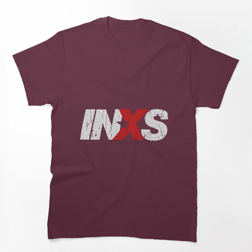 Inxs Logo Vintage Illustration Shirt