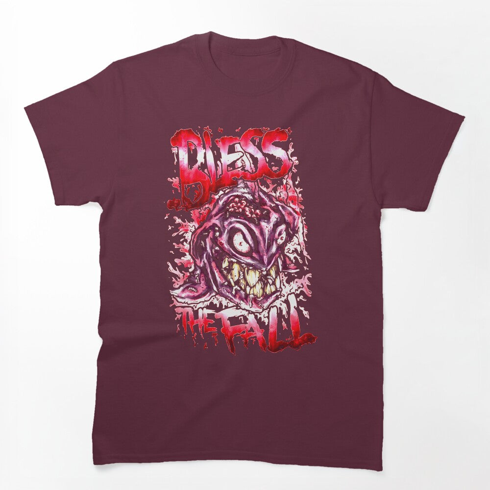 Red White Gradient Typography Band Shirt