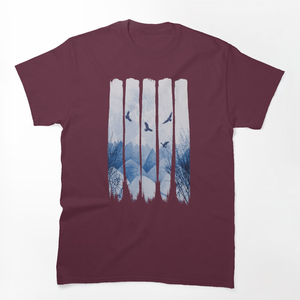 Eagles Mountains Grunge Landscape Shirt