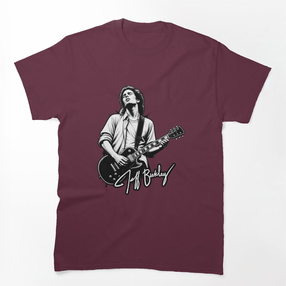 Jeff Buckley Tribute Design Featuring Iconic Musician Artwork Shirt