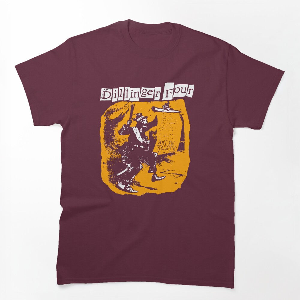 Orange Silhouette Melodic Hardcore Band Shirt