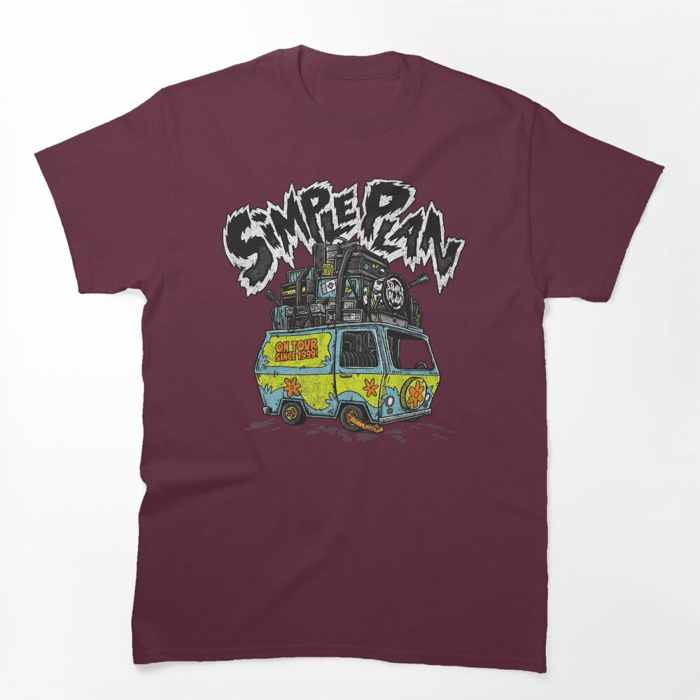 Vintage Simple Plan On Tour Shirt