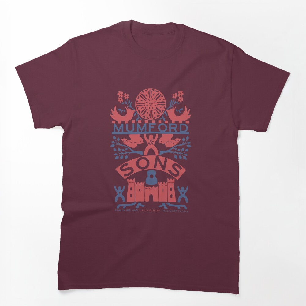 Mumford & Sons Dublin Tour 2025 Shirt