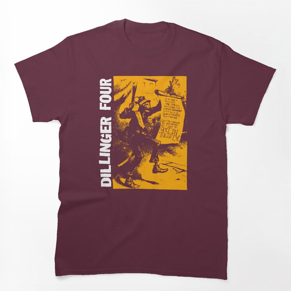 Yellow Silhouette Melodic Hardcore Band Shirt
