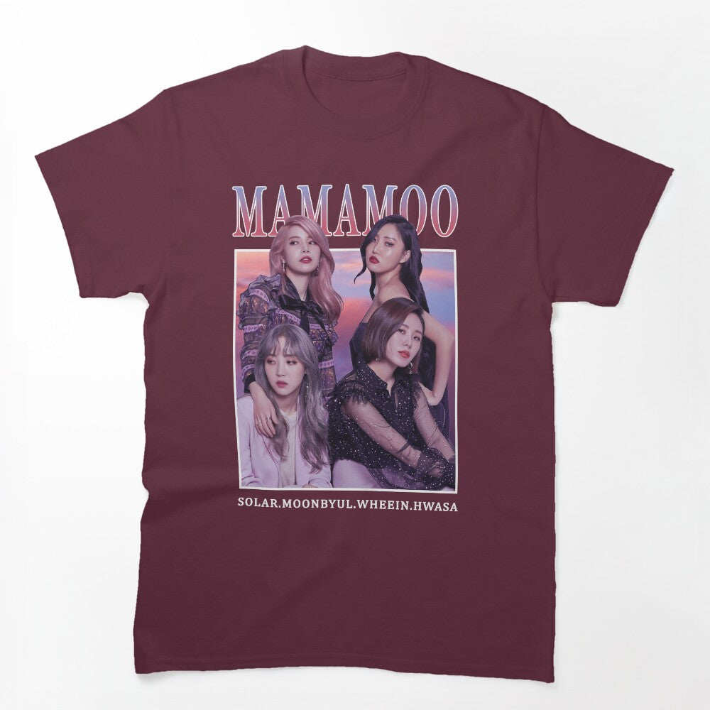 MAMAMOO Members Photoshoot Vintage Retro Band Style 90s Shirt