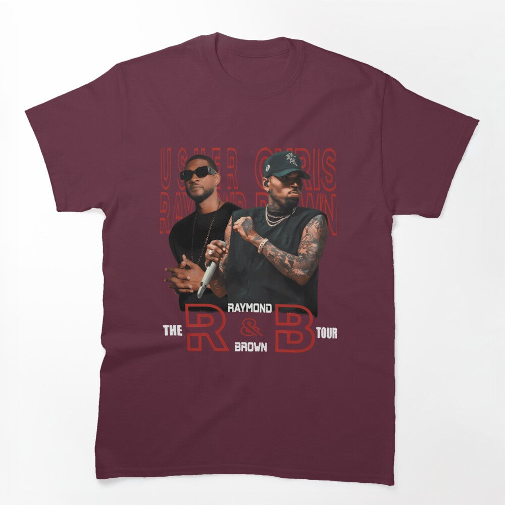 Usher Chris Brown 2026 R&B Tour Design Shirt