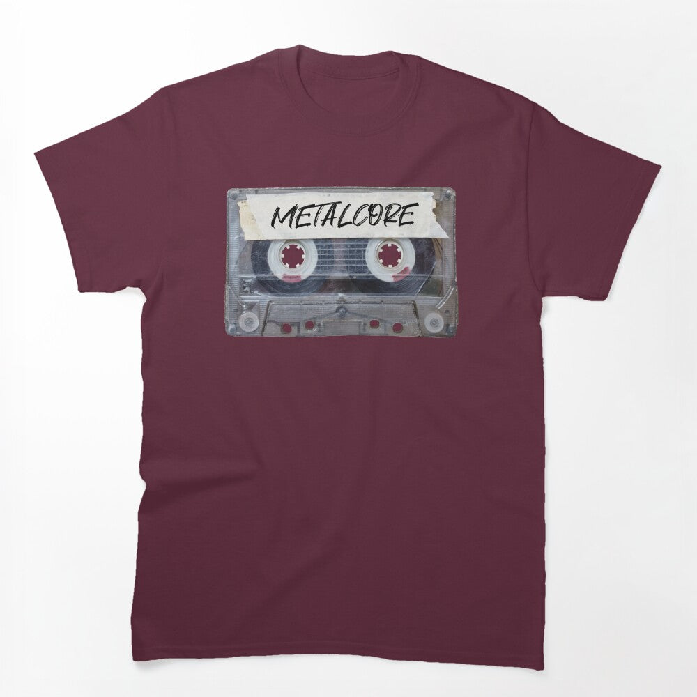 Recorded Music Genre Cassette Old School Metalcore Shirt