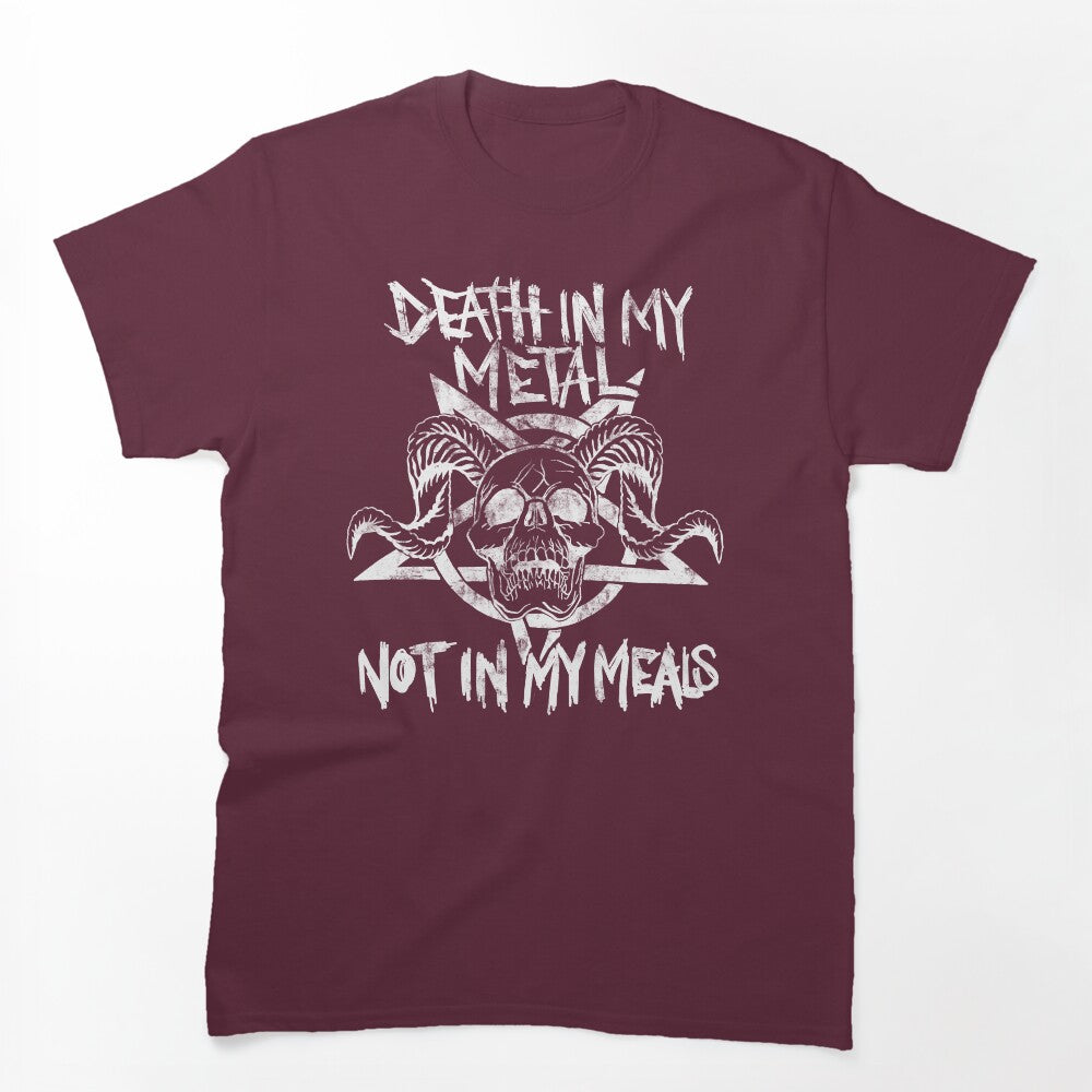 Vegan Metalhead - Death In My Metal Not In My Meals Shirt