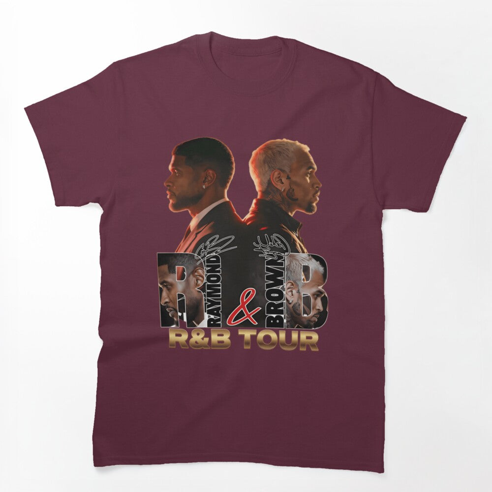 Usher Chris Brown 2026 R&B Collage Design Shirt