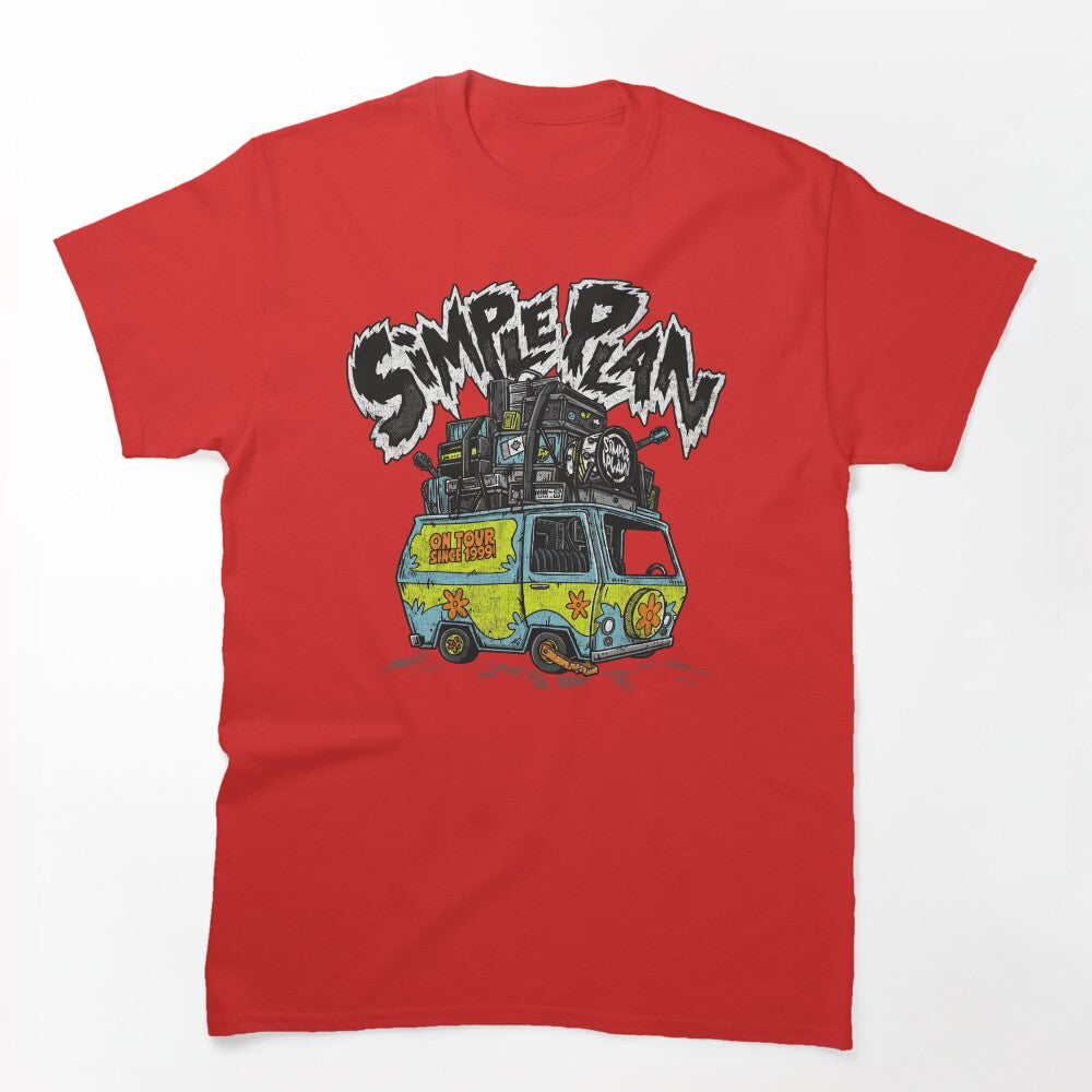 Vintage Simple Plan On Tour Shirt