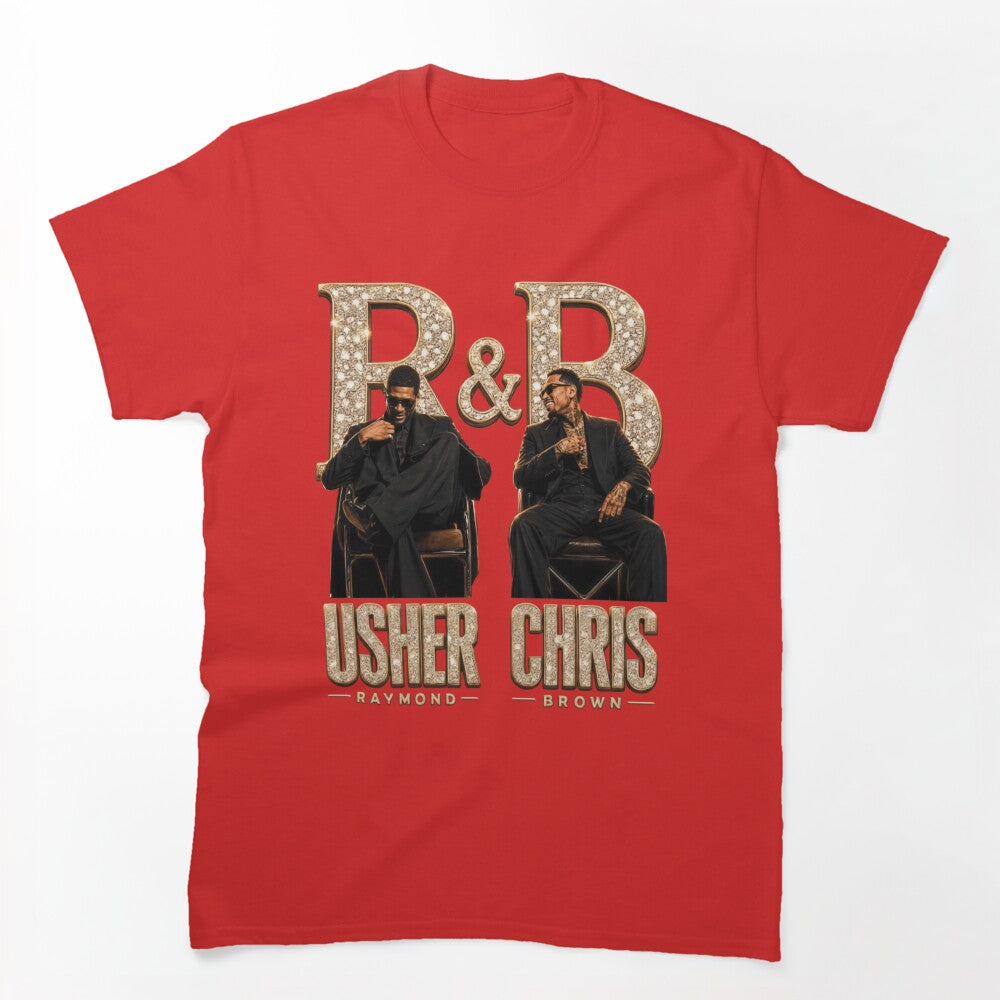 Usher Chris Brown R&B Tour Portrait Shirt