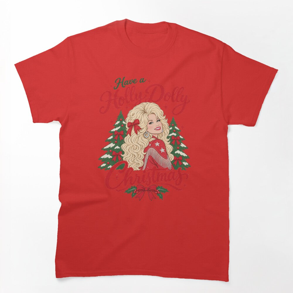 Have A Holly Dolly Christmas Country Music Shirt