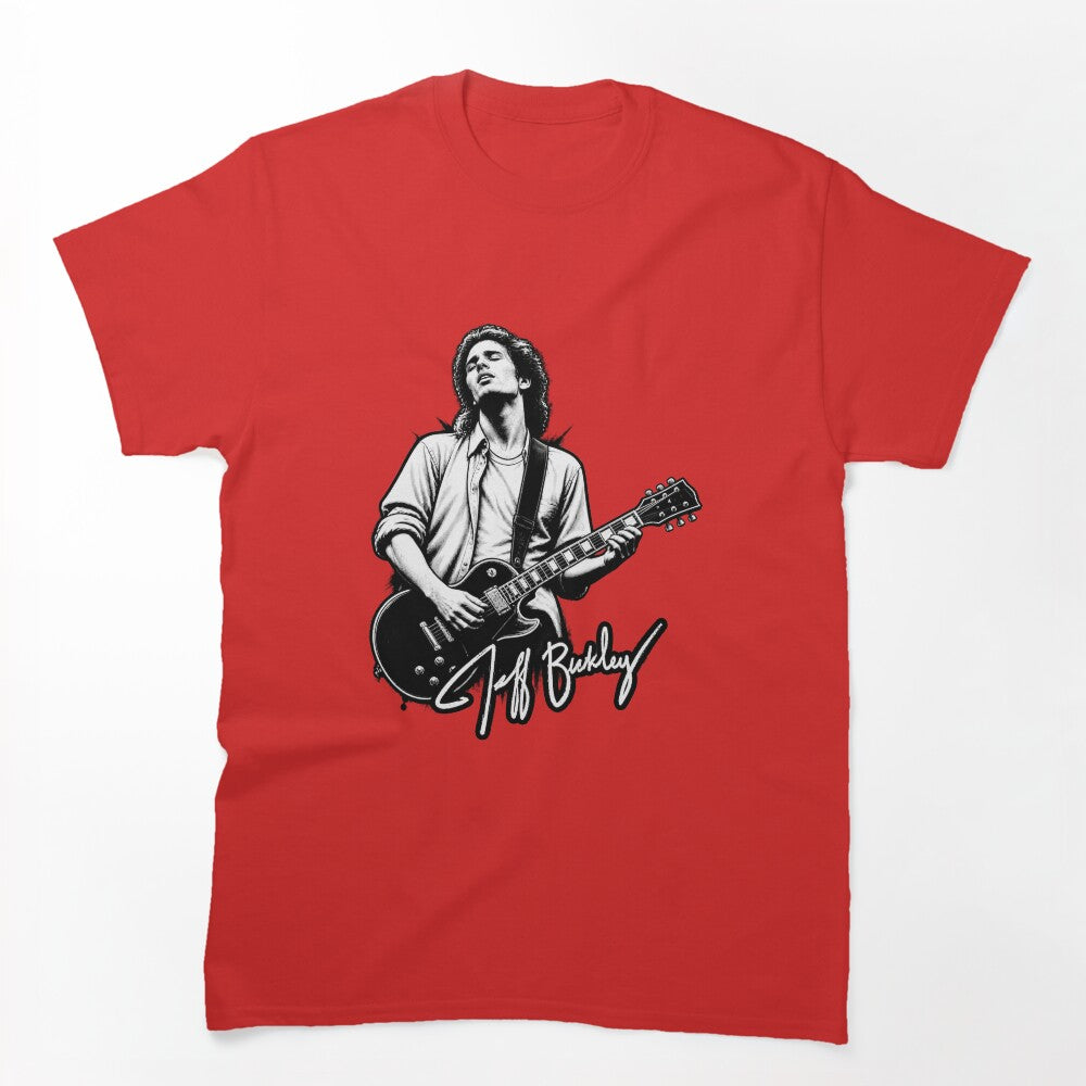 Jeff Buckley Tribute Design Featuring Iconic Musician Artwork Shirt