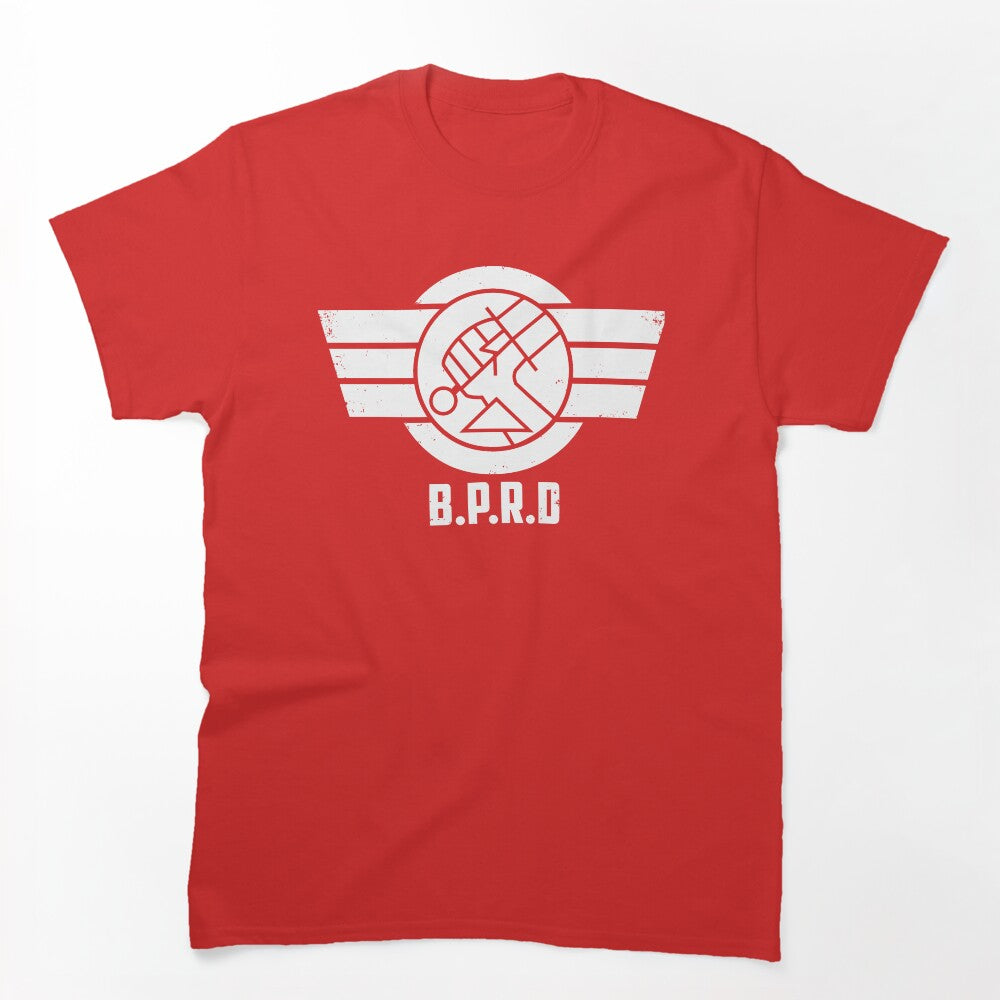 B P R D Logo White Version Shirt