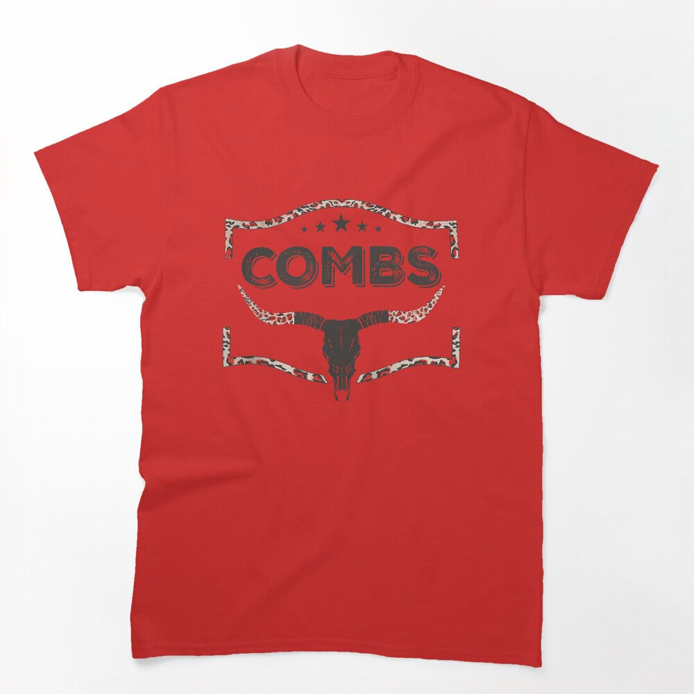 Combs Bullskull Frame Country Music Cowboy Combs Combs Bullhead Shirt