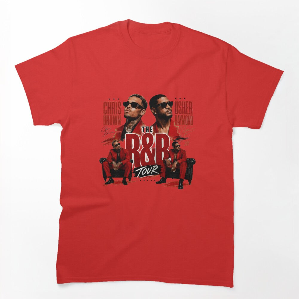 Chris Brown Usher R&B Tour Shirt