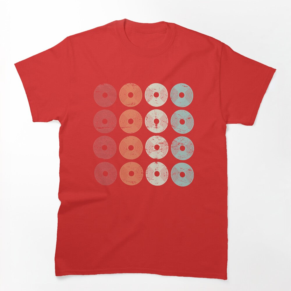 Vintage Distressed Vinyl Records Shirt