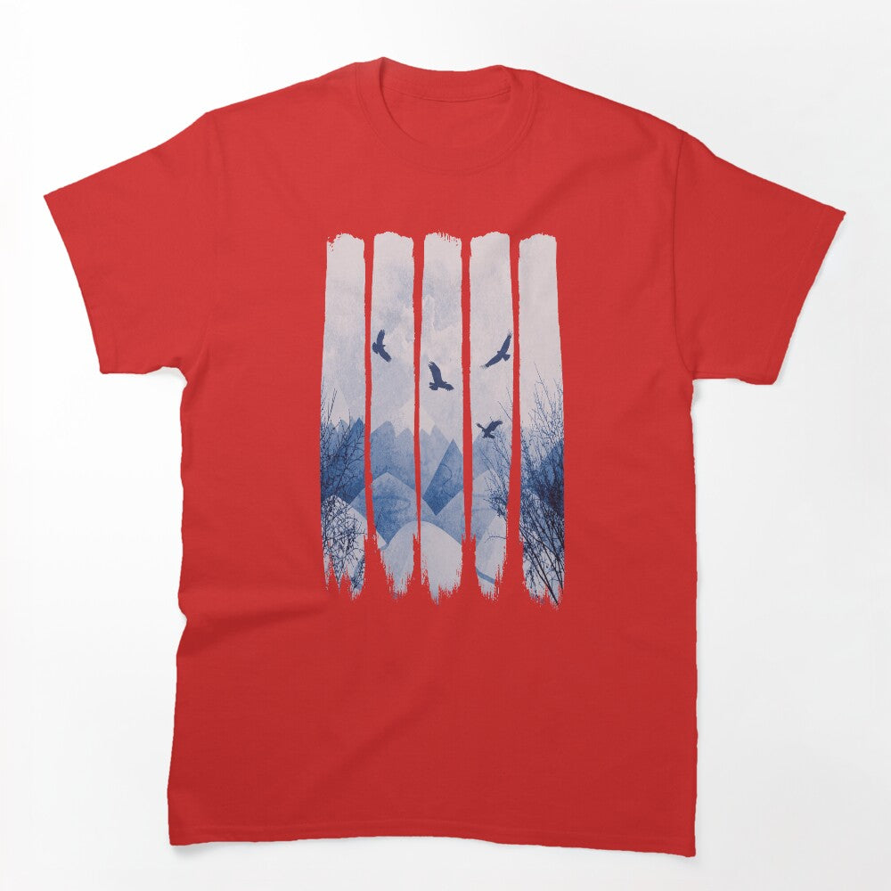 Eagles Mountains Grunge Landscape Shirt