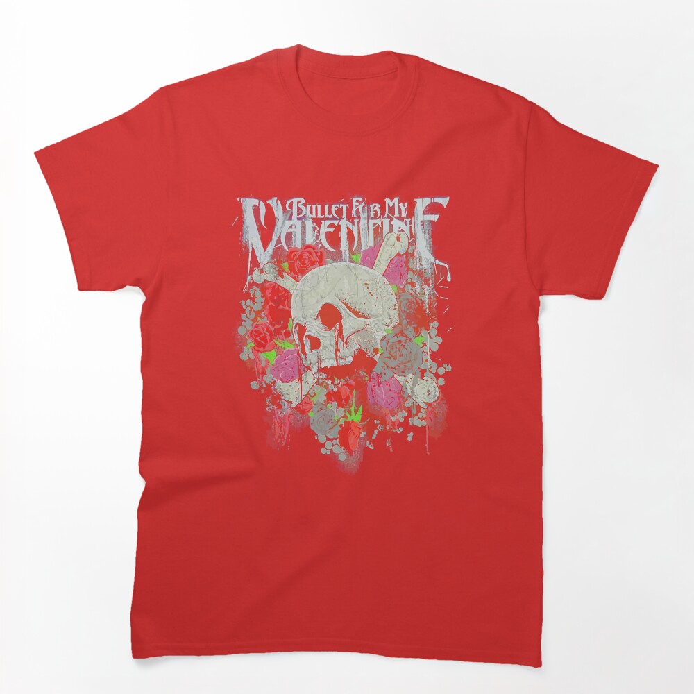Bullet For My Valentine Skull And Roses Men Shirt