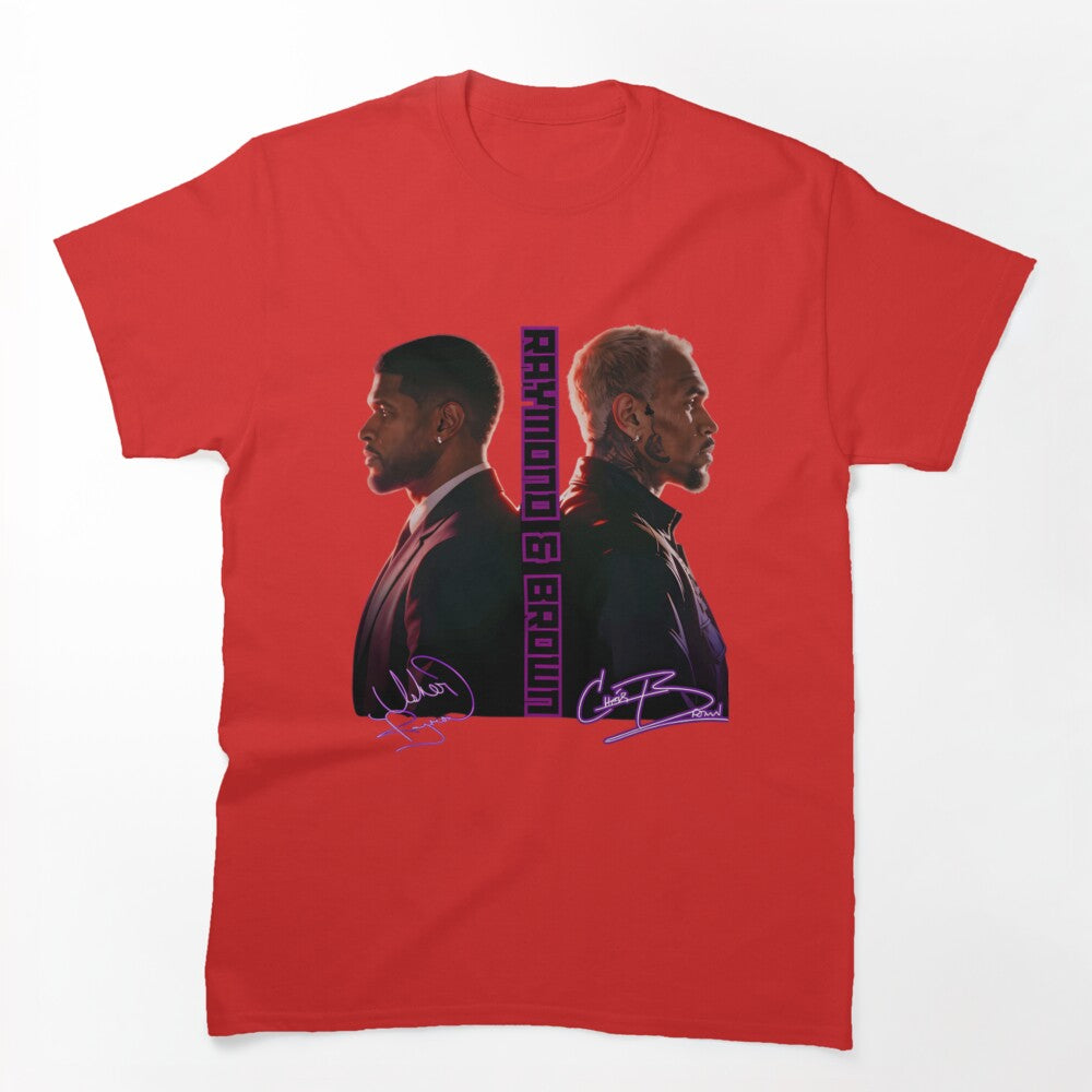 Usher Chris Brown Dual Profile Tour Design Shirt