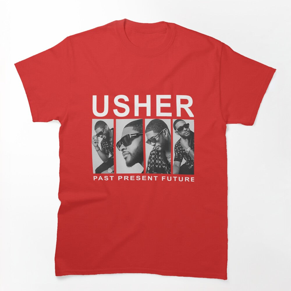 Usher Past Present Future Retro R&B Music Fan Shirt