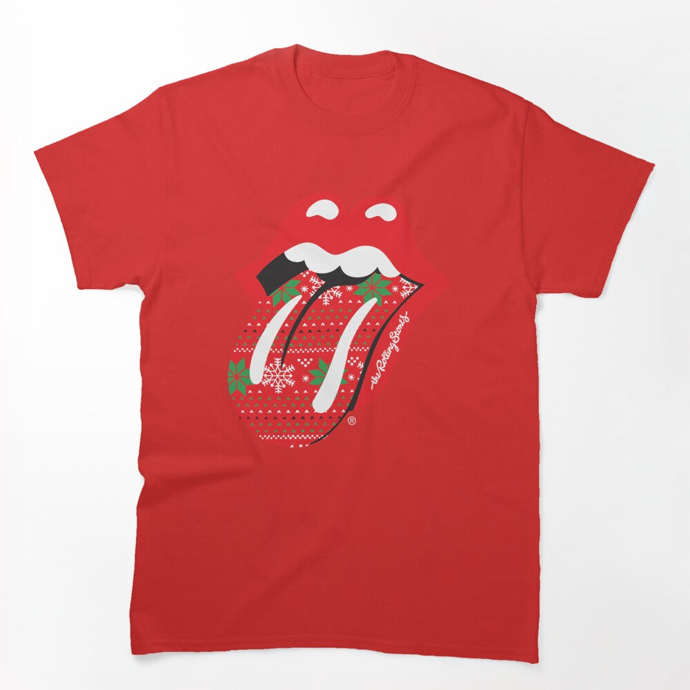 Stones Christmas Plaid Tongue Shirt