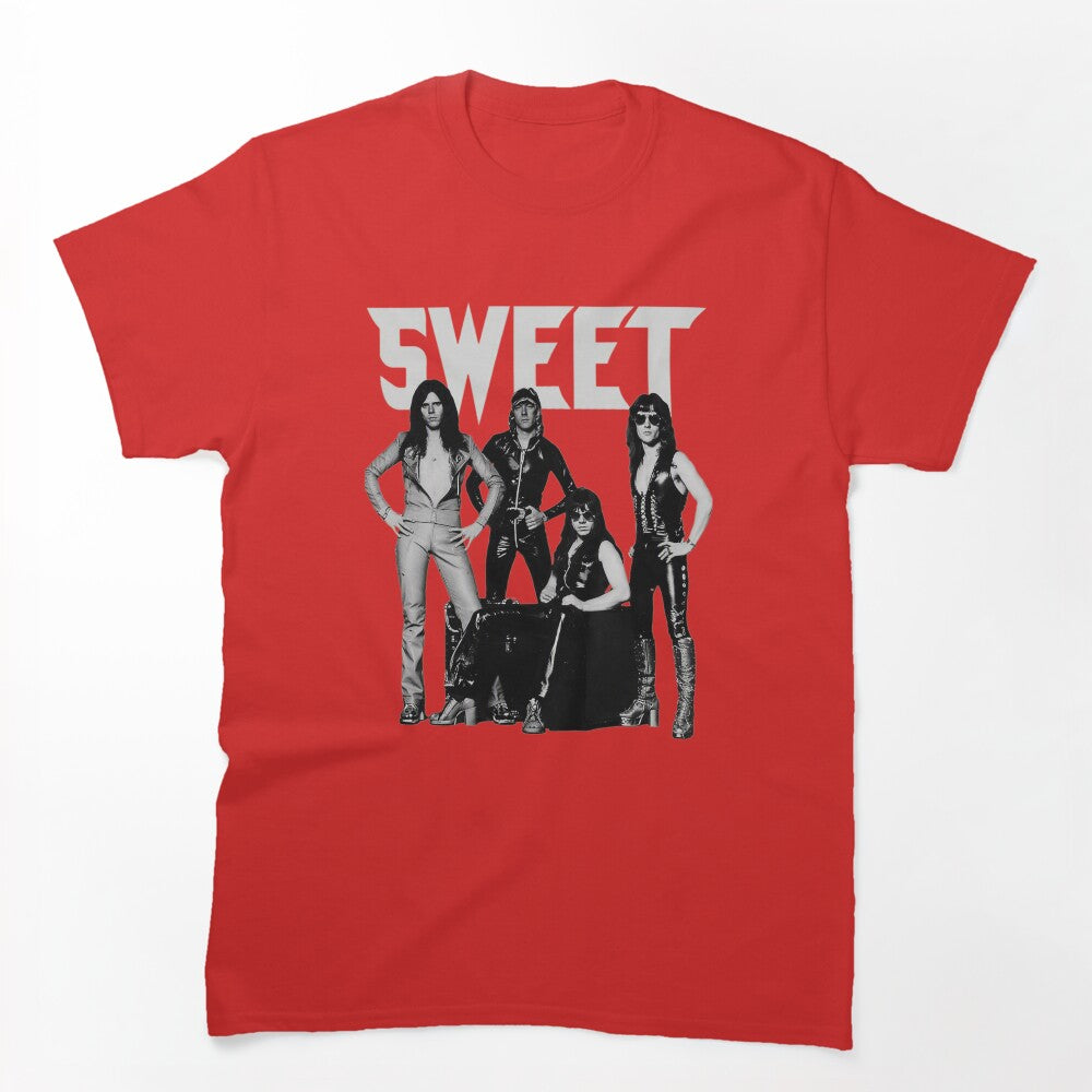 SWEET Band Retro Rock Music Style Shirt