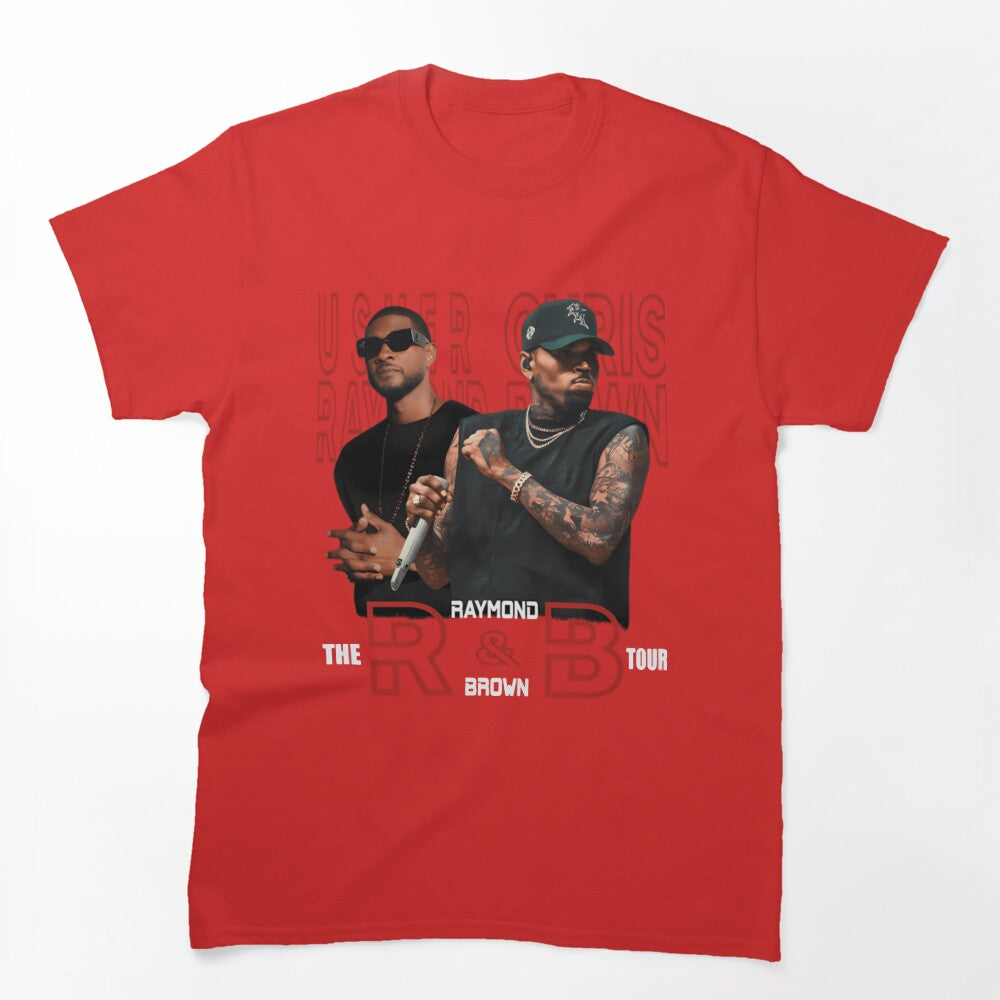 Usher Chris Brown 2026 R&B Tour Design Shirt