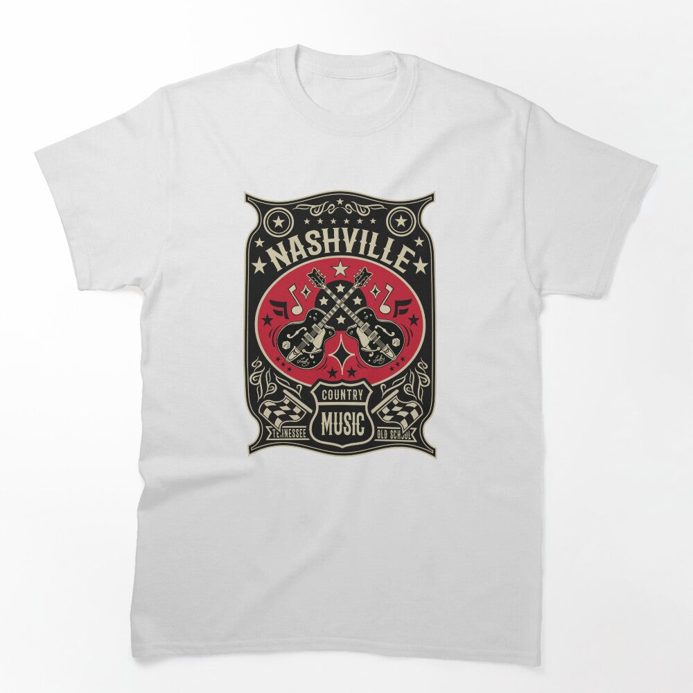 Country Music Lover Vintage Nashville Retro Tennessee Rockabilly Shirt