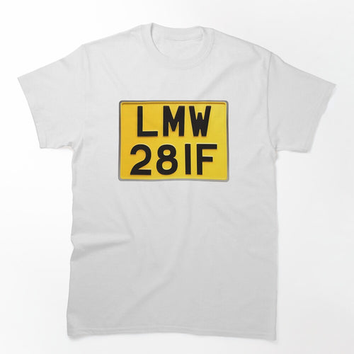 28 IF - Beatles License Plate Shirt