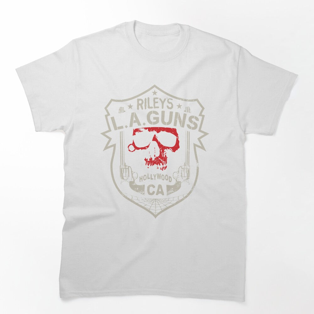 Riley's L A GUNS Official Logo Red Skull By TheKellyNickels Shirt