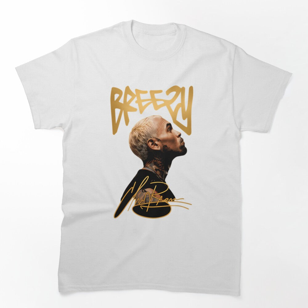 Chris Brown Breezy R&B Portrait Design Shirt